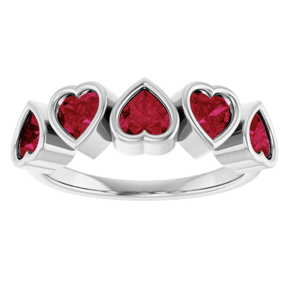 Sterling Silver Natural Mozambique Garnet Ring