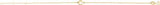14K Yellow Gold Initial C 6 1/2-7 1/2" Bracelet