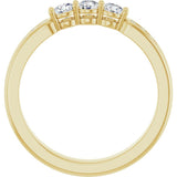14K Yellow 3/8 CTW Lab-Grown Diamond Anniversary Band