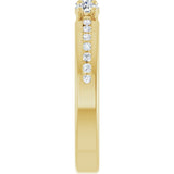 14K Yellow 3/8 CTW Lab-Grown Diamond Anniversary Band