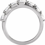 14K White Gold 1 1/8 CTW  Lab-Grown Diamond Ring