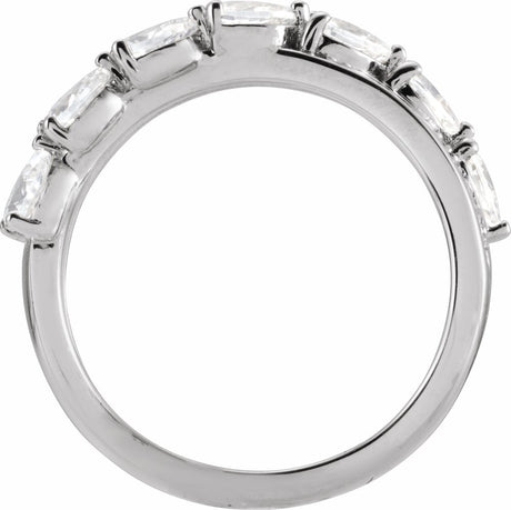 14K White Gold 1 1/8 CTW  Lab-Grown Diamond Ring