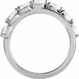 14K White 1 1/8 CTW  Natural Diamond Ring