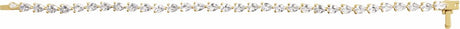 14K Yellow Gold 6 1/2 CTW Lab-Grown Diamond Line 7" Bracelet