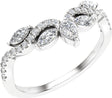 14K White Gold 1/2 CTW Lab-Grown Diamond Contour Band