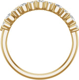 14K Yellow Gold 1 1/6 CTW Lab-Grown Diamond Anniversary Band