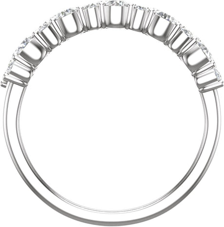 14K White Gold 1 1/6 CTW Lab-Grown Diamond Anniversary Band