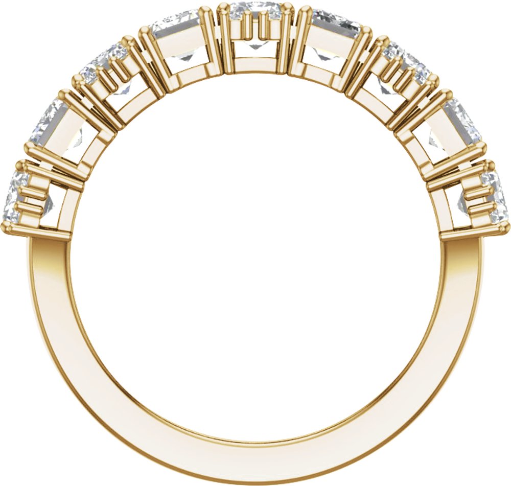 14K Yellow 3 CTW Lab-Grown Diamond Anniversary Band