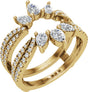 14K Yellow 1 1/8 CTW Lab-Grown Diamond Ring Guard