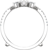 14K White 1 1/8 CTW Lab-Grown Diamond Ring Guard