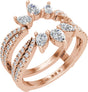 14K Rose 1 1/8 CTW Lab-Grown Diamond Ring Guard