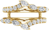 14K Yellow 1 1/2 CTW Lab-Grown Diamond Ring Guard