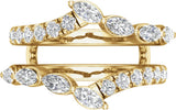 14K Yellow Gold 1 1/2 CTW Lab-Grown Diamond Ring Guard