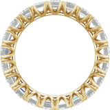 14K Yellow Gold 5 7/8 CTW Lab-Grown Diamond Eternity Band Size 8.5