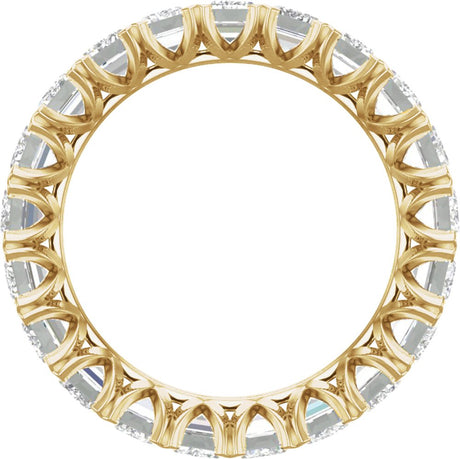 14K Yellow Gold 5 7/8 CTW Lab-Grown Diamond Eternity Band Size 8.5