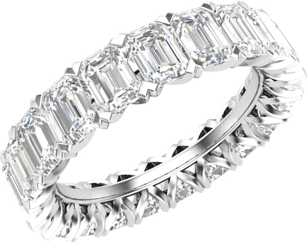 14K White 5 7/8 CTW Lab-Grown Diamond Eternity Band Size 8.5