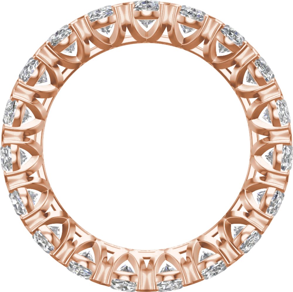 14K Rose 4 3/4 CTW Lab-Grown Diamond Eternity Band