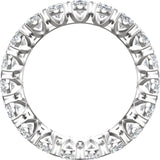 14K White 5 CTW Lab-Grown Diamond Eternity Band