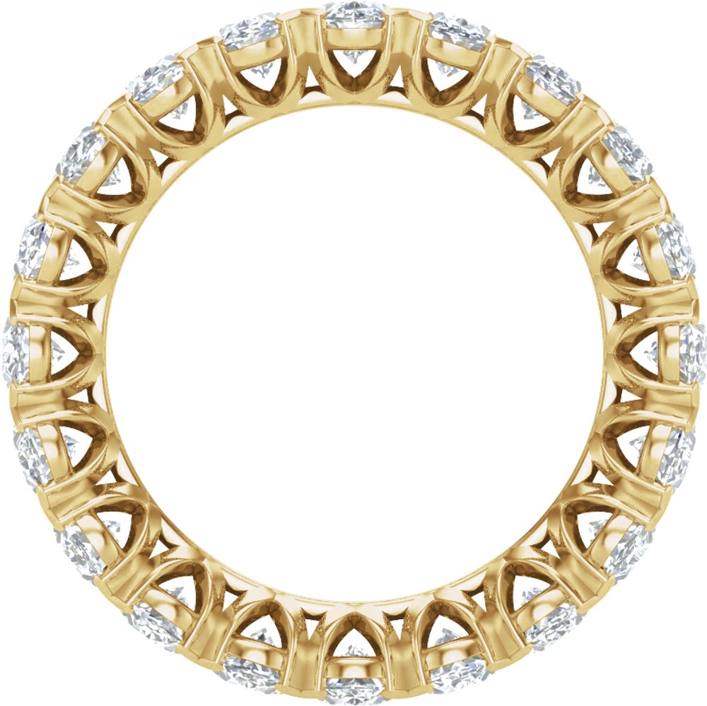 14K Yellow 5 CTW Lab-Grown Diamond Eternity Band