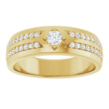 14K Yellow Gold 1/2 CTW Lab-Grown Diamond Band