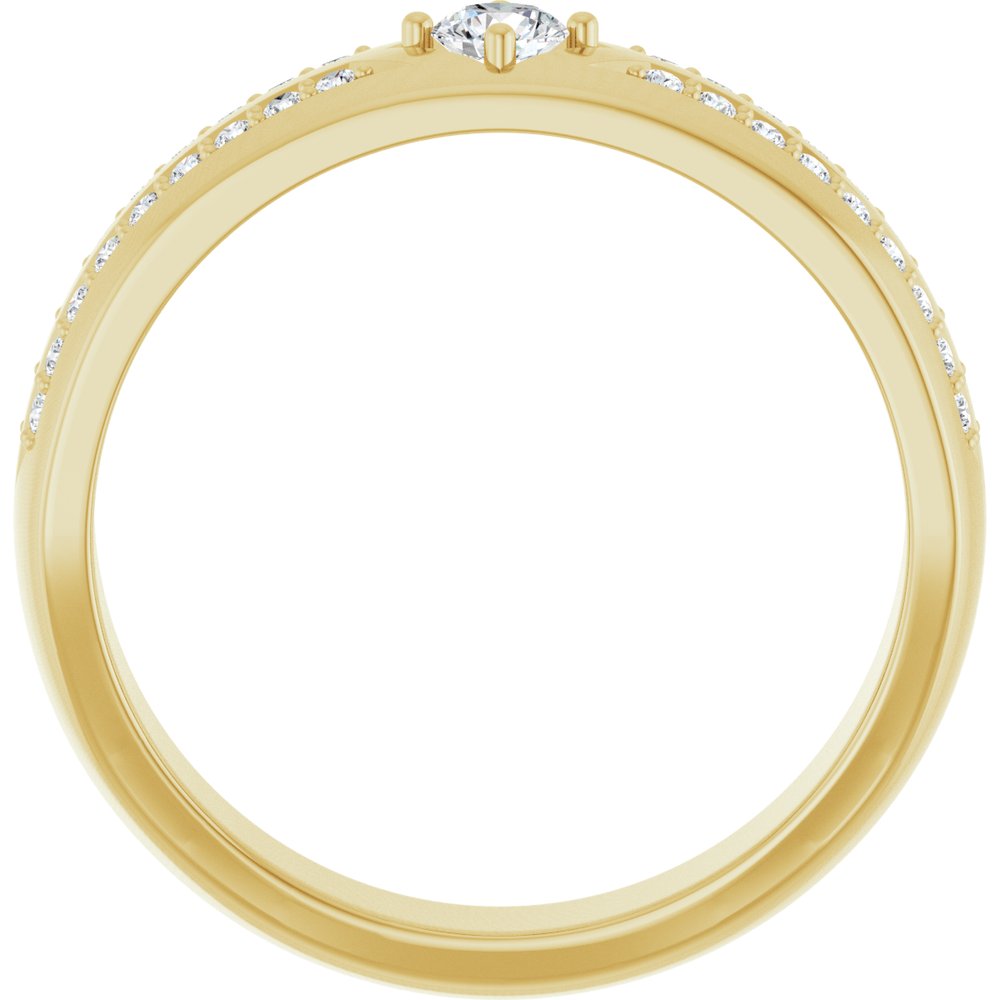 14K Yellow 1/2 CTW Lab-Grown Diamond Band