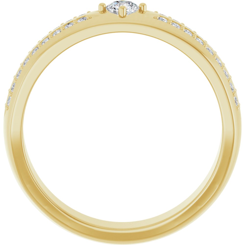 14K Yellow 1/2 CTW Lab-Grown Diamond Band