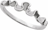 Sterling Silver Ribbon Stackable Ring
