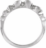 Sterling Silver Ribbon Stackable Ring