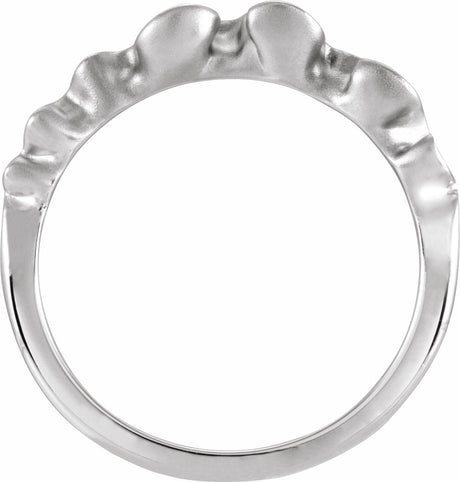 Sterling Silver Ribbon Stackable Ring