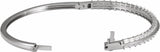 14K White Gold 2 1/6 CTW Lab-Grown Diamond 7" Bangle Bracelet