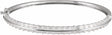 14K White Gold 2 1/6 CTW Lab-Grown Diamond 7" Bangle Bracelet