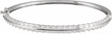 14K White Gold 2 1/6 CTW Lab-Grown Diamond 7" Bangle Bracelet