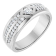 14K White Gold 1/2 CTW Lab-Grown Diamond Band