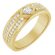 14K Yellow Gold 1/2 CTW Lab-Grown Diamond Band