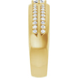 14K Yellow Gold 1/2 CTW Lab-Grown Diamond Band