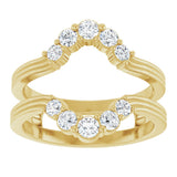 14K Yellow Gold 1/2 CTW Lab-Grown Diamond Ring Guard 