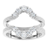 14K White Gold 1/2 CTW Lab-Grown Diamond Ring Guard 