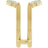 14K Yellow Gold 1/2 CTW Lab-Grown Diamond Ring Guard 