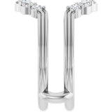 14K White Gold 1/2 CTW Lab-Grown Diamond Ring Guard 