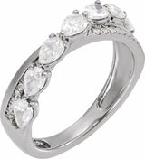 14K White Gold 1 1/8 CTW  Lab-Grown Diamond Ring