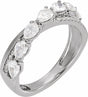 14K White Gold 1 1/8 CTW  Lab-Grown Diamond Ring