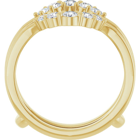 14K Yellow Gold 1/2 CTW Lab-Grown Diamond Ring Guard 