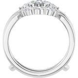 14K White Gold 1/2 CTW Lab-Grown Diamond Ring Guard 