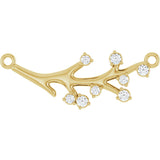 14K Yellow 1/5 CTW Lab-Grown Diamond Branch Necklace Center