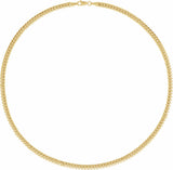 14K Yellow Gold 4.35 mm Miami Cuban Curb 8" Chain