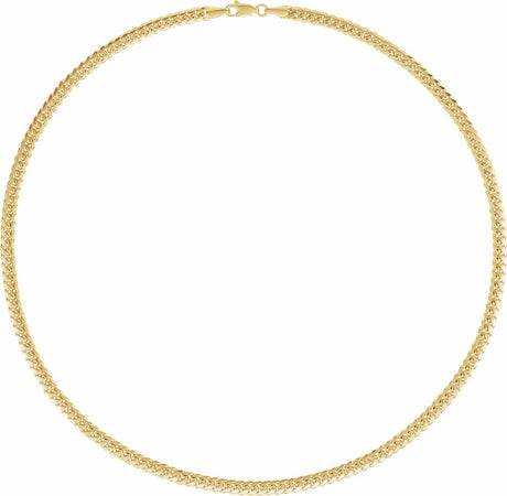 14K Yellow Gold 4.35 mm Miami Cuban Curb 8" Chain