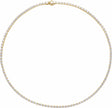 14K Yellow 11 3/4 CTW Lab-Grown Diamond Line 16" Necklace