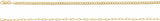 14K Yellow Gold 2.7 mm Curb & Paperclip-Style 18" Chain