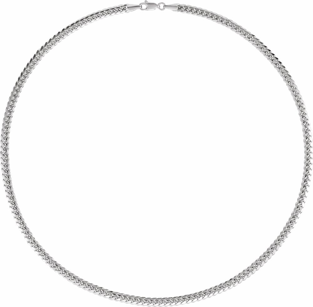 Sterling Silver 4.35 mm Miami Cuban Curb 24" Chain