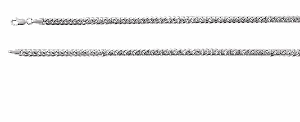 Sterling Silver 4.35 mm Miami Cuban Curb 20" Chain